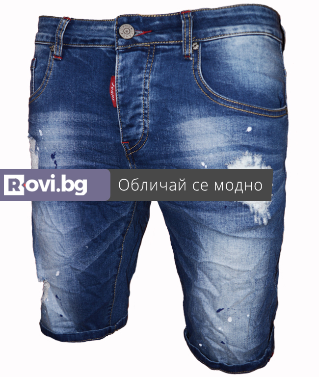 Къси мъжки дънки X03